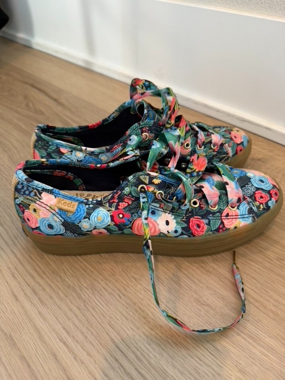 Keds x Rifle Paper Garden Party Platform Sneakers Size 6